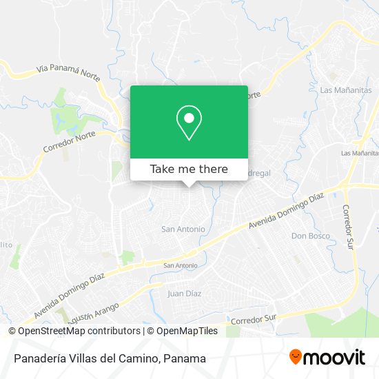 Panadería Villas del Camino map