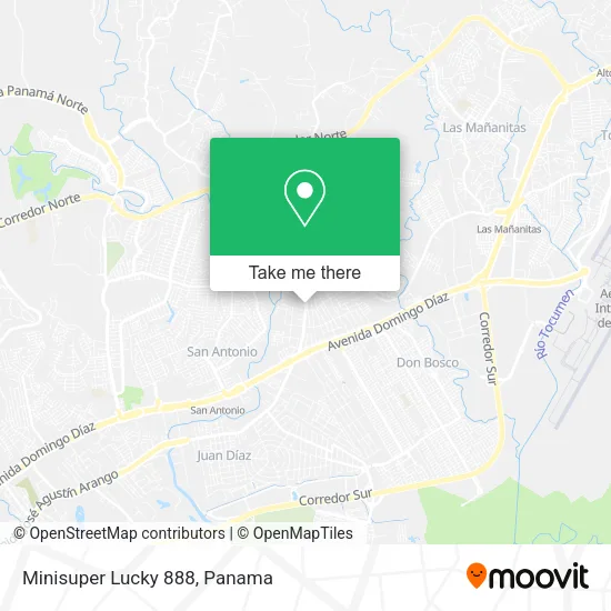 Mapa de Minisuper Lucky 888