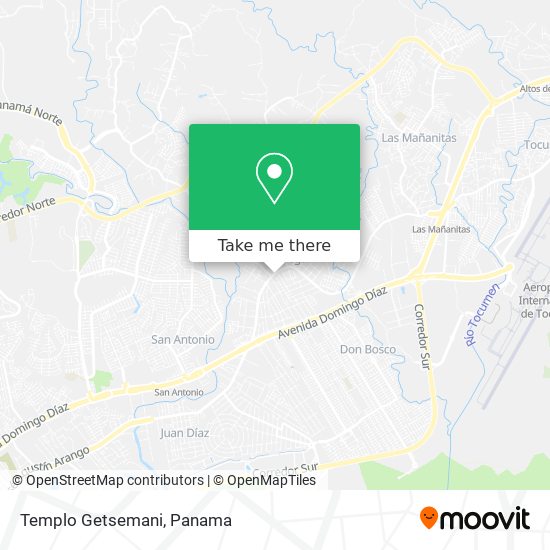Templo Getsemani map
