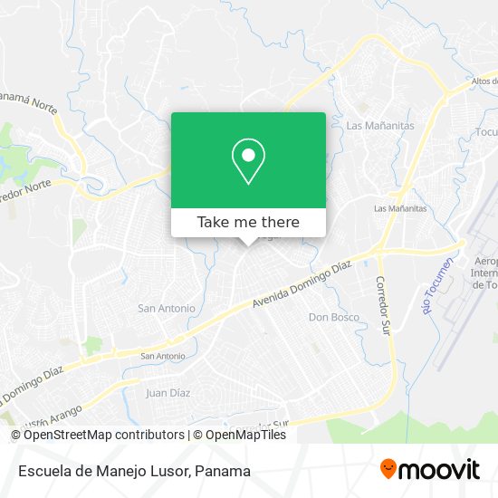 Escuela de Manejo Lusor map