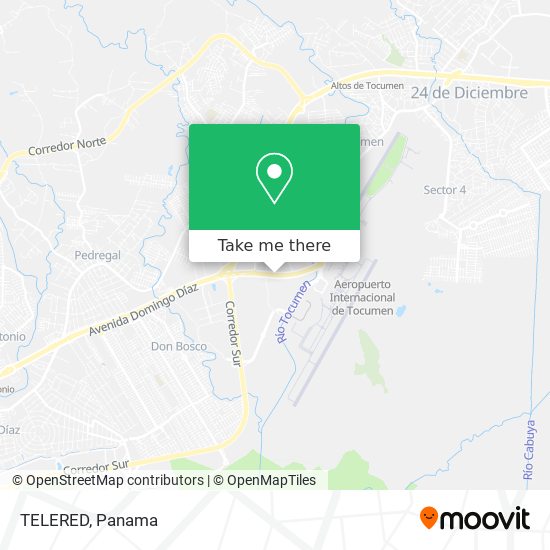 Mapa de TELERED