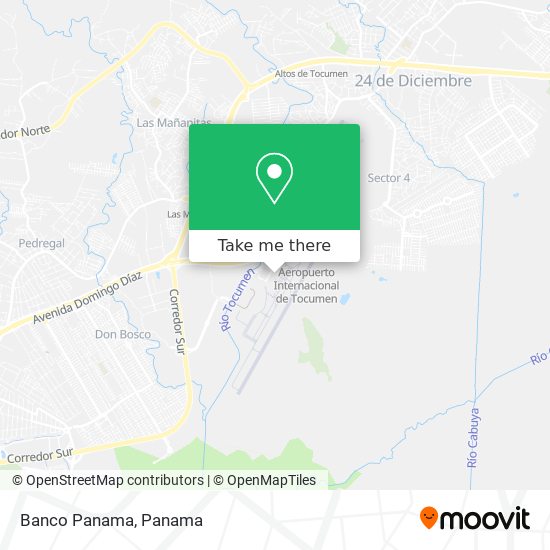 Banco Panama map