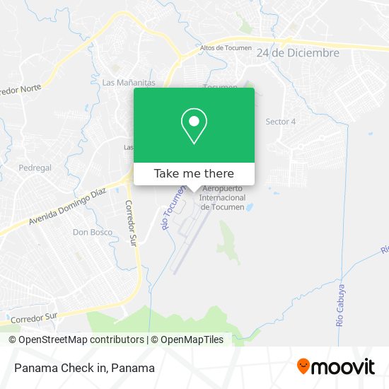 Panama Check in map