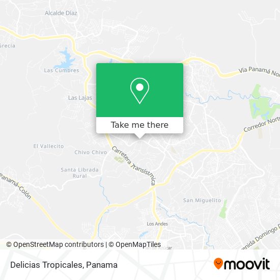 Mapa de Delicias Tropicales