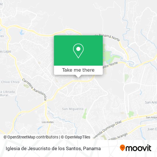 Iglesia de Jesucristo de los Santos map