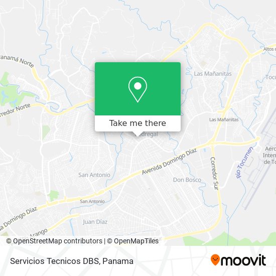 Servicios Tecnicos DBS map