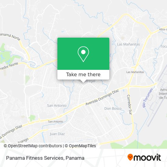 Panama Fitness Services map