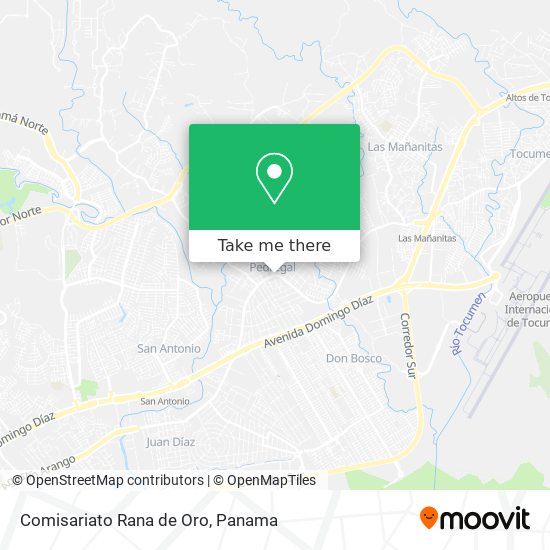 Comisariato Rana de Oro map