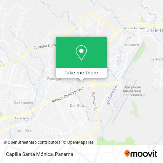 Mapa de Capilla Santa Mónica