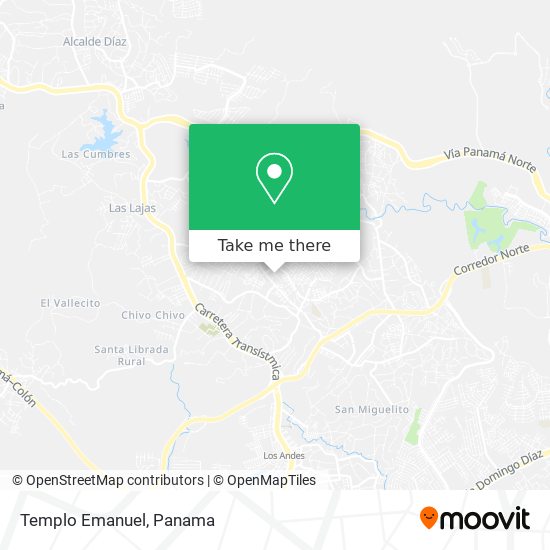 Templo Emanuel map