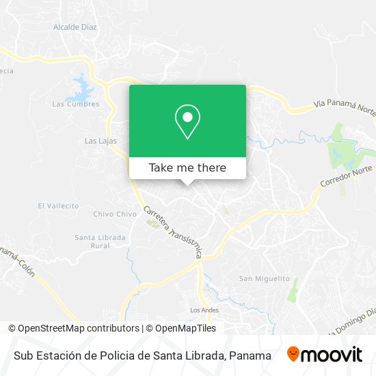 Sub Estación de Policia de Santa Librada map