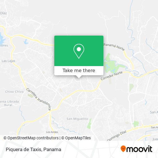 Piquera de Taxis map