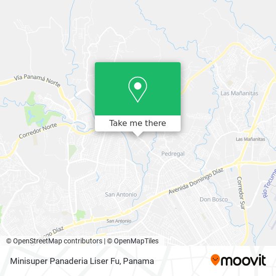 Mapa de Minisuper Panaderia Liser Fu