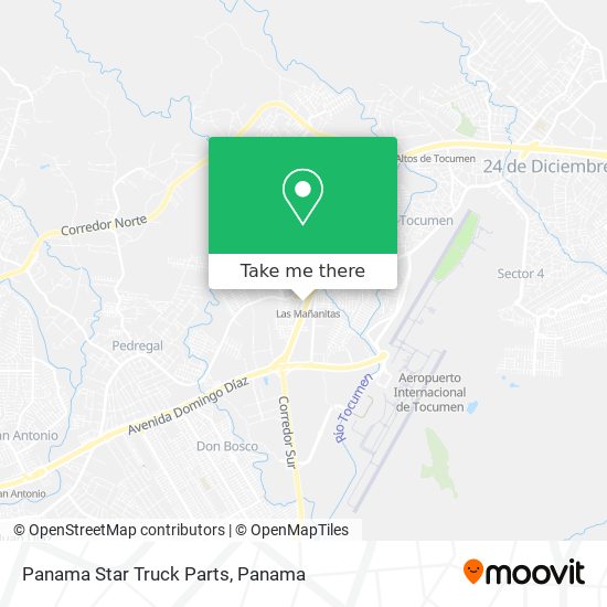 Mapa de Panama Star Truck Parts