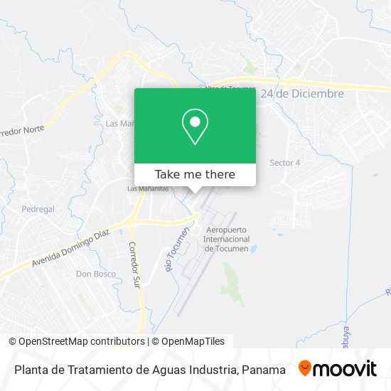 Planta de Tratamiento de Aguas Industria map