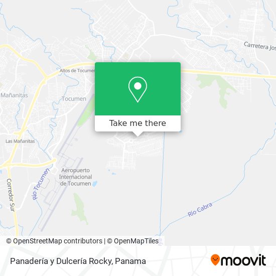 Panadería y Dulcería Rocky map