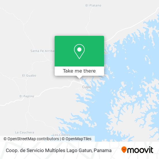 Coop. de Servicio Multiples Lago Gatun map