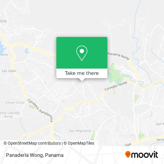 Panadería Wong map