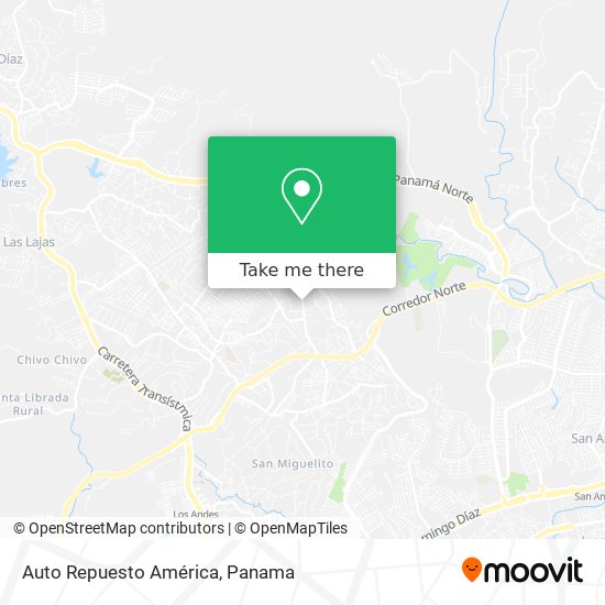 Auto Repuesto América map