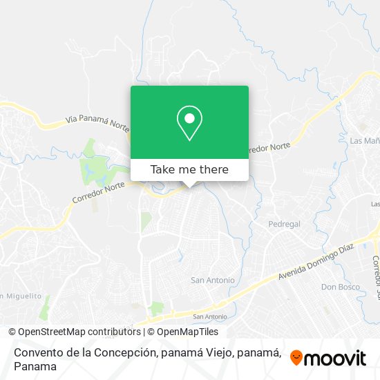 Convento de la Concepción, panamá Viejo, panamá map