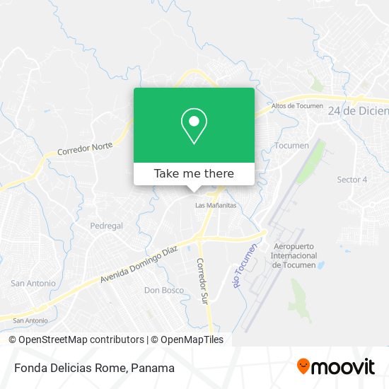 Fonda Delicias Rome map