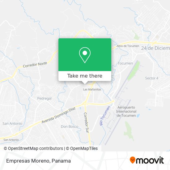 Empresas Moreno map