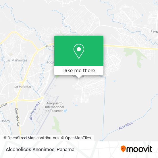 Alcoholicos Anonimos map