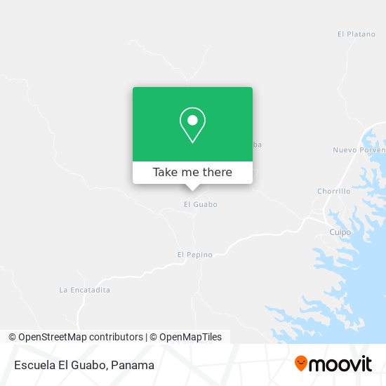 Mapa de Escuela El Guabo