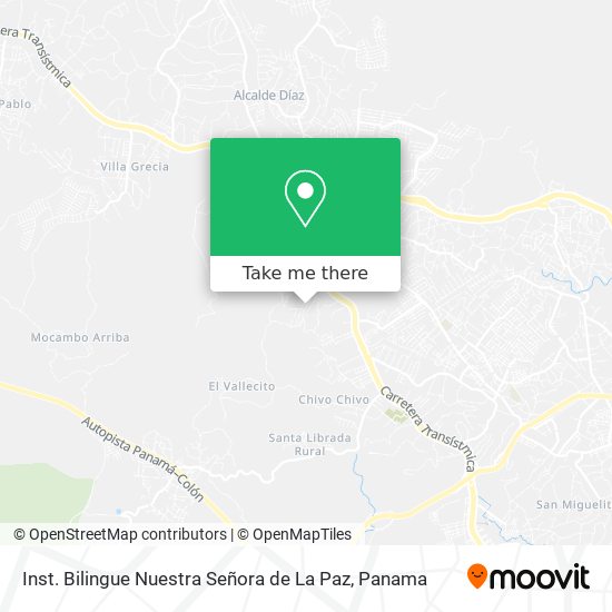 Mapa de Inst. Bilingue Nuestra Señora de La Paz