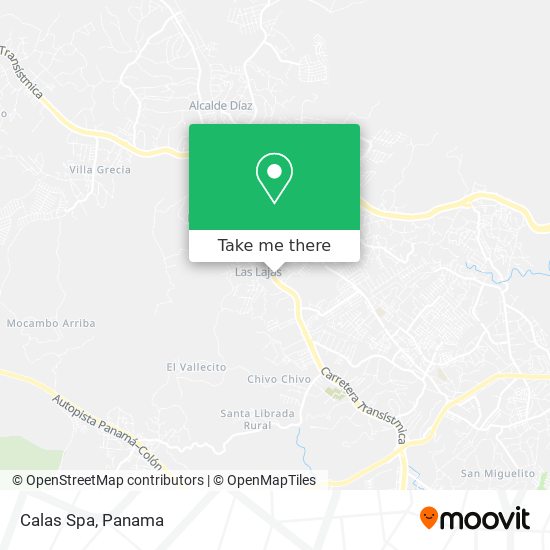 Calas Spa map