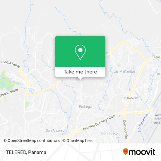 Mapa de TELERED