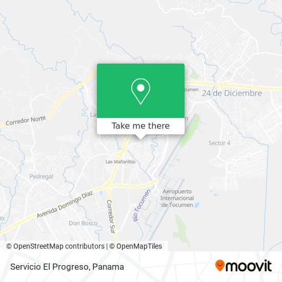 Servicio El Progreso map