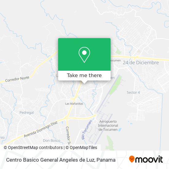 Mapa de Centro Basico General Angeles de Luz