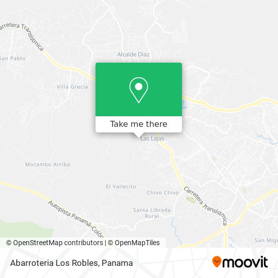 Abarroteria Los Robles map