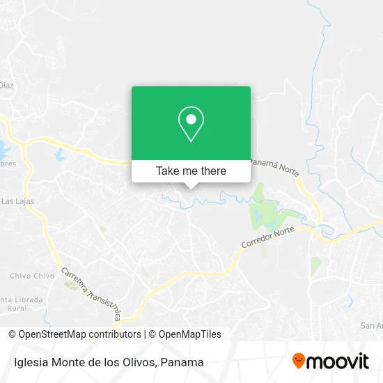 Mapa de Iglesia Monte de los Olivos