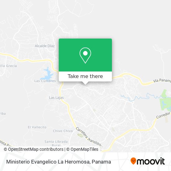 Mapa de Ministerio Evangelico La Heromosa