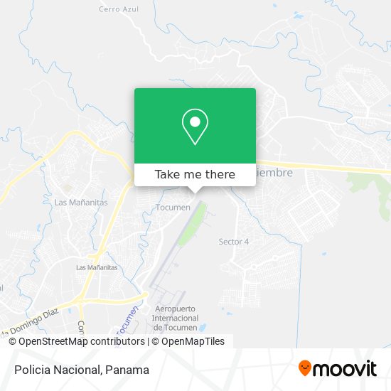 Policia Nacional map