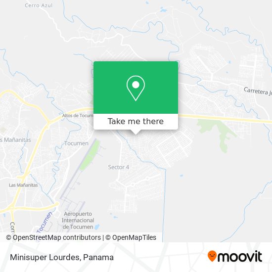 Minisuper Lourdes map