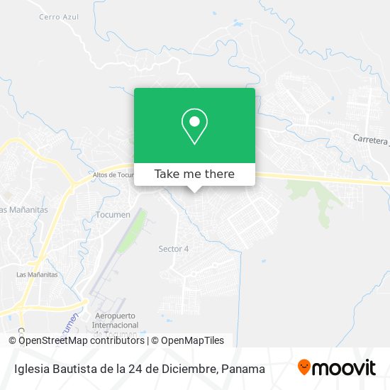 Iglesia Bautista de la 24 de Diciembre map