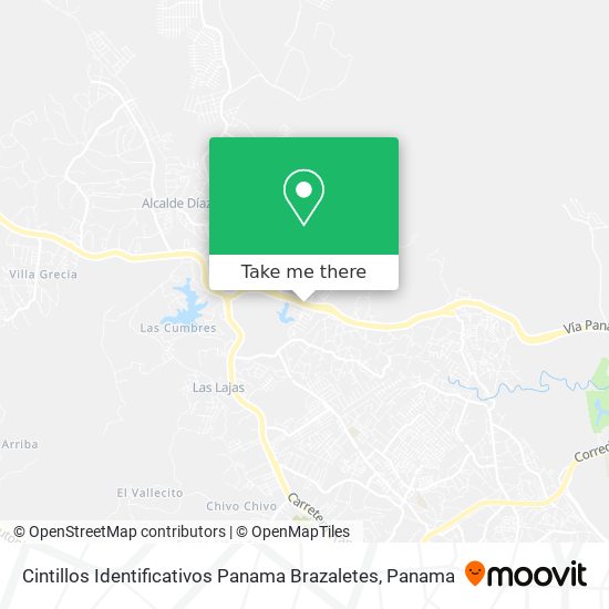 Cintillos Identificativos Panama Brazaletes map