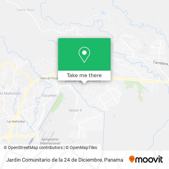 Jardin Comunitario de la 24 de Diciembre map