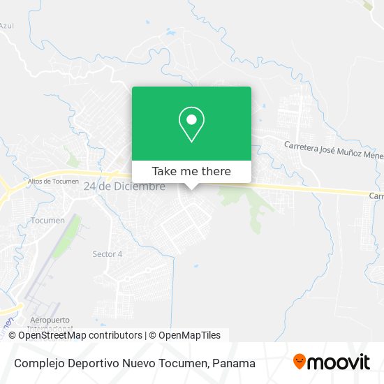 Complejo Deportivo Nuevo Tocumen map