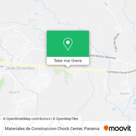 Mapa de Materiales de Construccion Chock Center