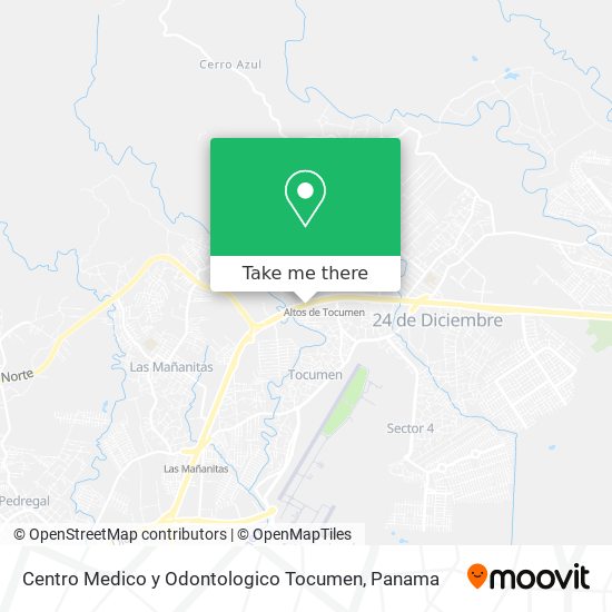 Centro Medico y Odontologico Tocumen map