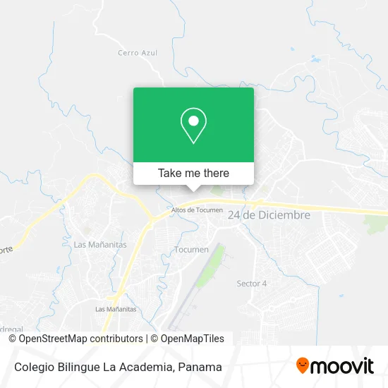 Mapa de Colegio Bilingue La Academia