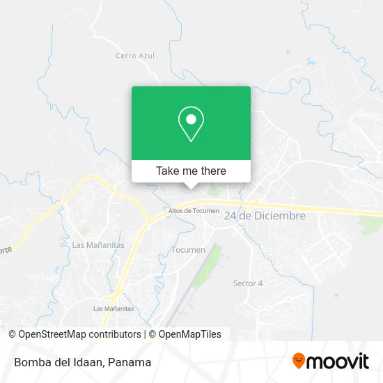 Mapa de Bomba del Idaan