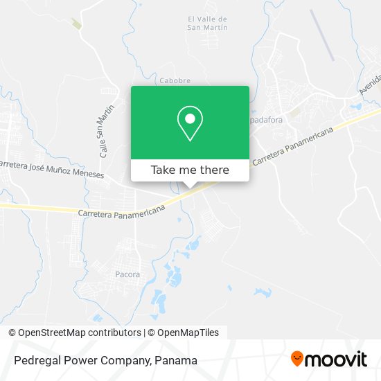 Pedregal Power Company map