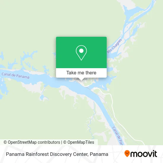 Panama Rainforest Discovery Center map