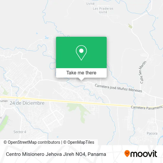 Mapa de Centro Misionero Jehova Jireh NO4