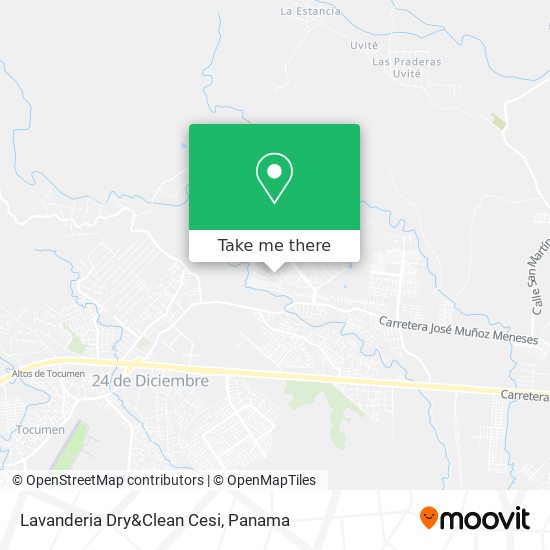 Mapa de Lavanderia Dry&Clean Cesi